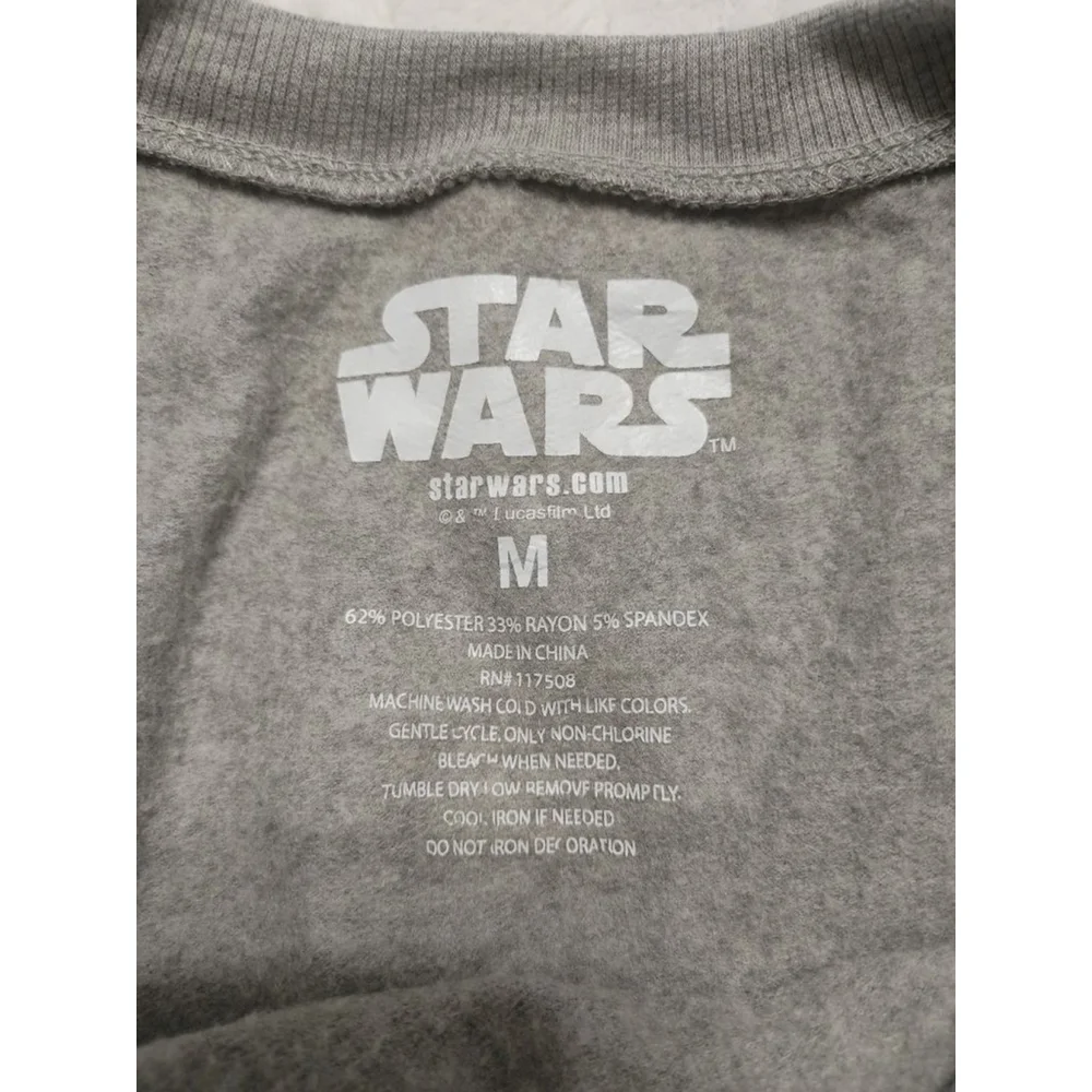 Women's Star Wars Gray Soft & Cozy Princess Leia Sweatshirt M - Picture 5 of 7